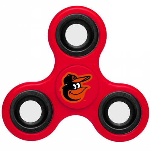 MLB Baltimore Orioles 3 Way Fidget Spinner A47 - Red